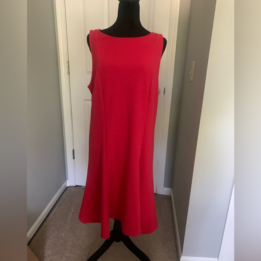GAP Sleeveless Vibrant Red Midi Dress